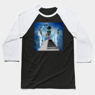 Cute fairy dancing on a piano Baseball T-Shirt